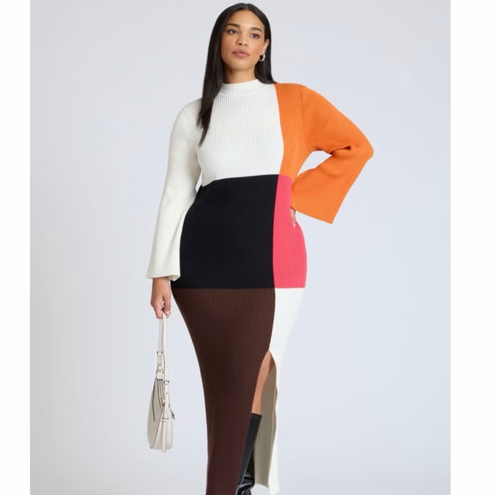 Colorblocked Maxi Dress